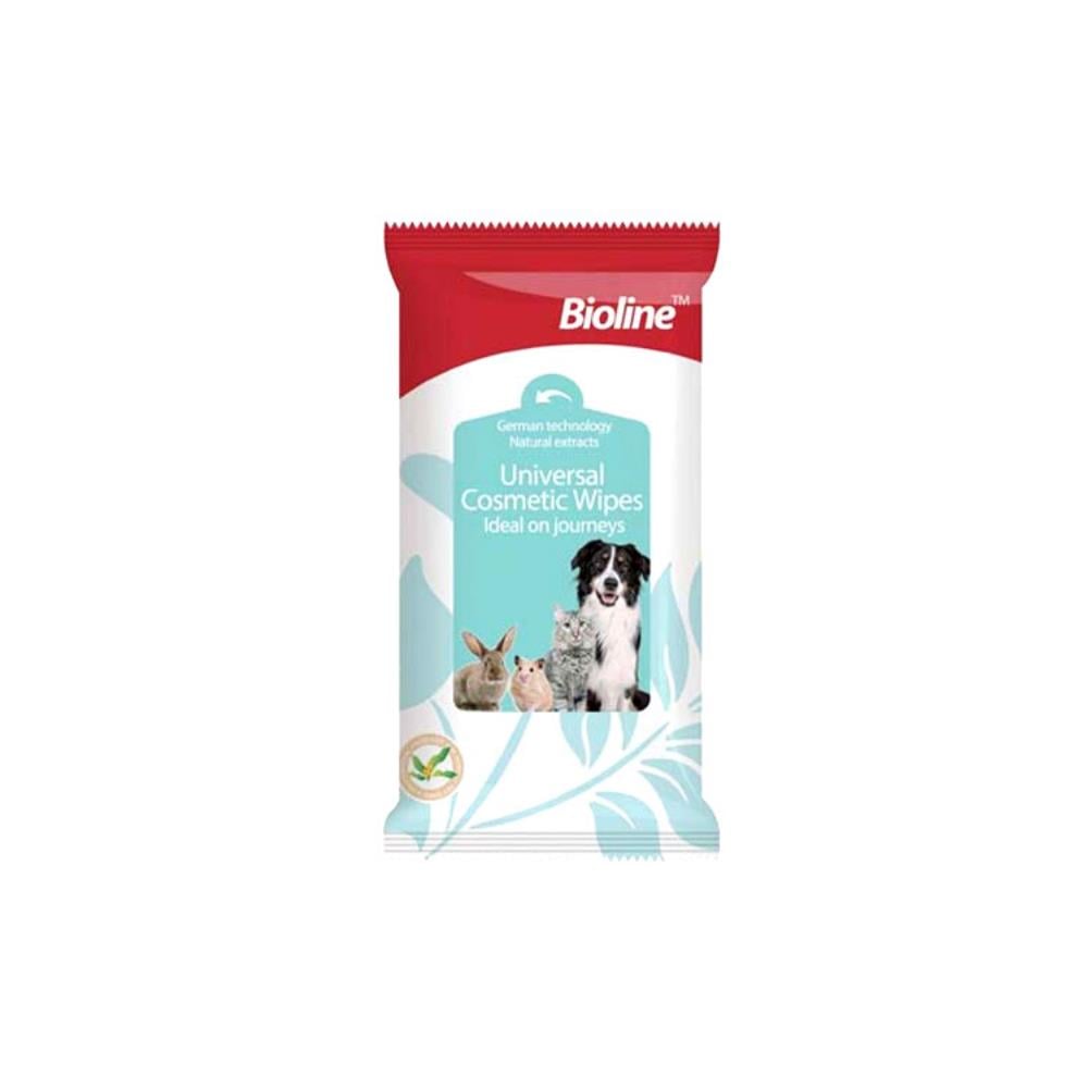 Bioline Kedi ve Köpek Islak Temizleme Mendili 10'luBIOLINE