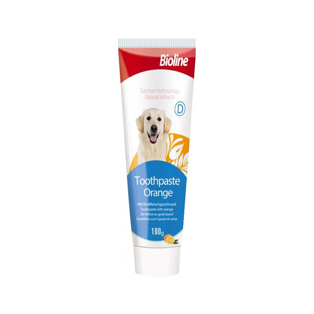 Bioline Köpek Diş Macunu Portakal Aromalı 100 grBIOLINE