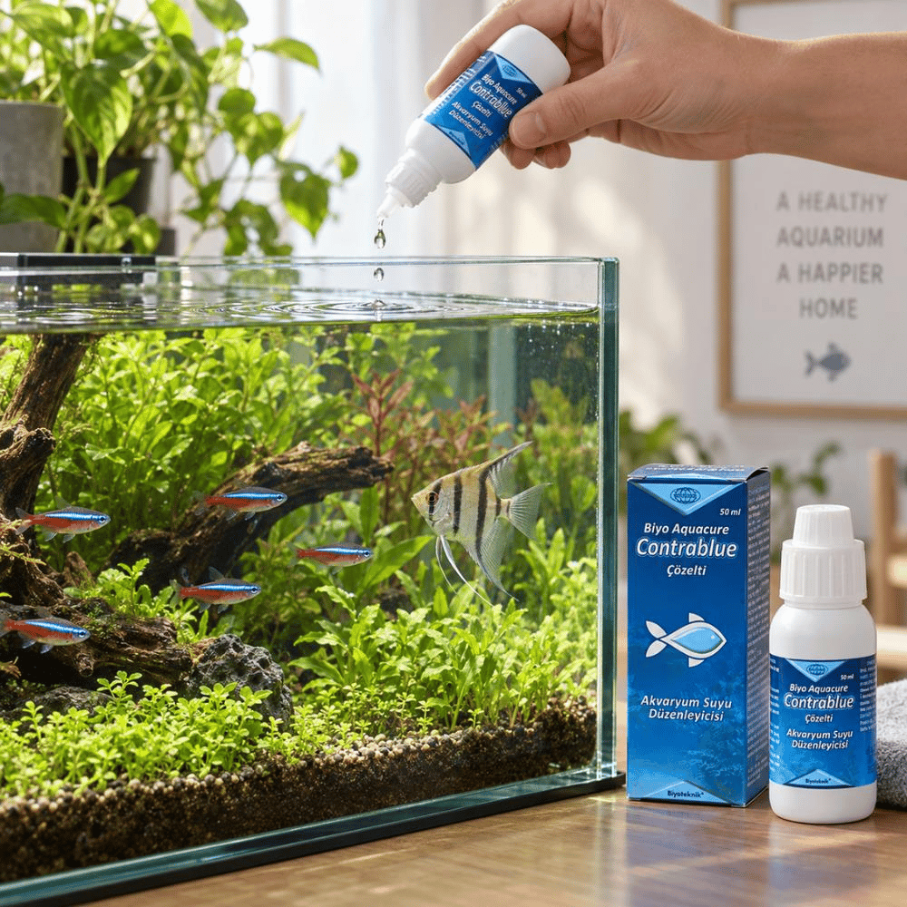 Biyoteknik Biyo Aquacure Contra Blue Akvaryum Suyu Düzenleyici 50 mlBiyoteknik