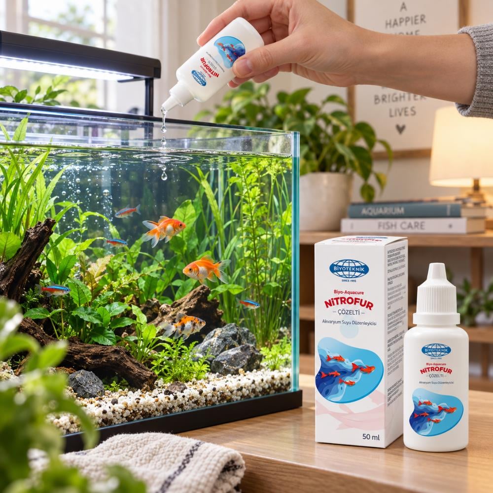 Biyoteknik Biyo-Aquacure Nitrofur Akvaryum Suyu Düzenleyici 50 mlBiyoteknik