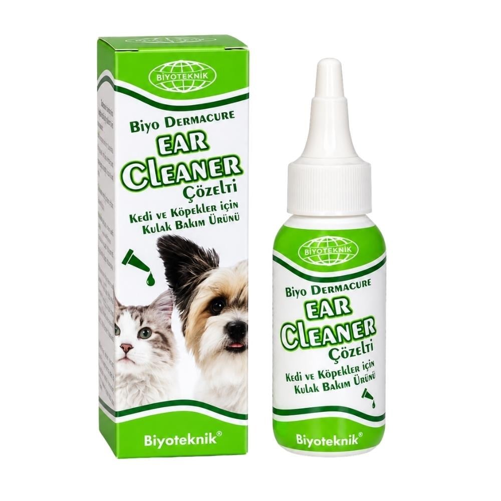 Biyoteknik Dermacure Ear Cleaner Kedi ve Köpek Kulak Bakım Çözeltisi 50 mlBiyoteknik