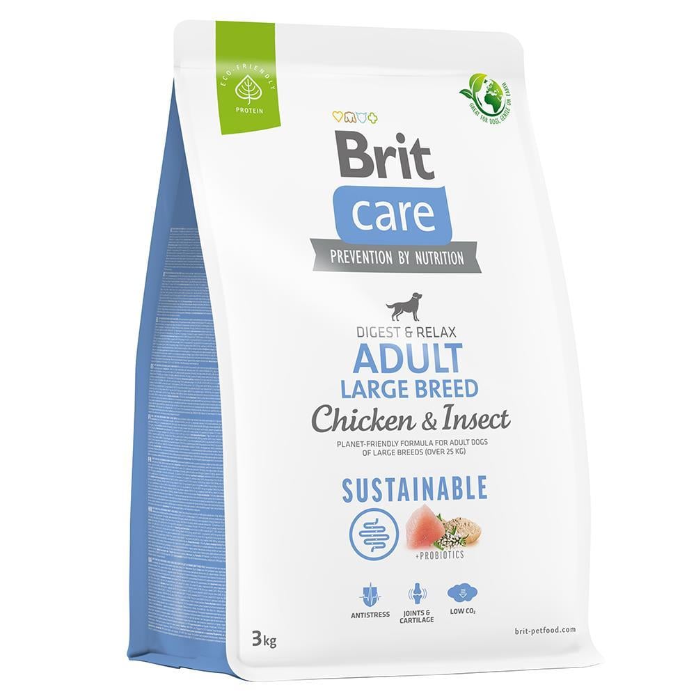 Brit Care Digest & Relax Tavuklu ve Larva Proteinli Büyük Irk Yetişkin Köpek Maması 3kgBrit Care