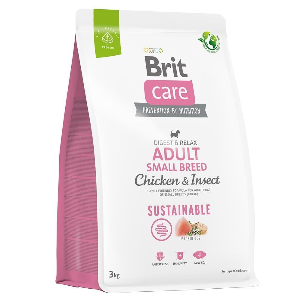 Brit Care Digest & Relax Tavuklu ve Larva Proteinli Küçük Irk Yetişkin Köpek Maması 3kgBrit Care