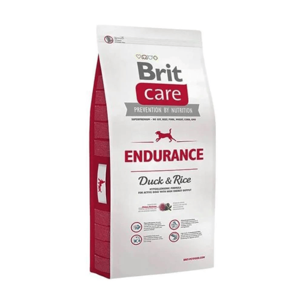 Brit Care Endurance Hareketli Köpekler için Ördekli ve Pirinçli Köpek Maması 12 kgBrit Care