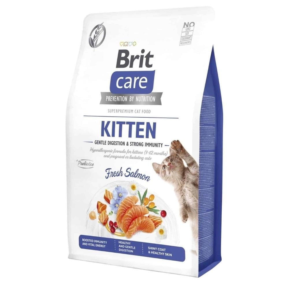 Brit Care Gentle Digestion & Strong Immunity Somonlu Tahılsız Yavru Kedi Maması 7 kgBrit Care