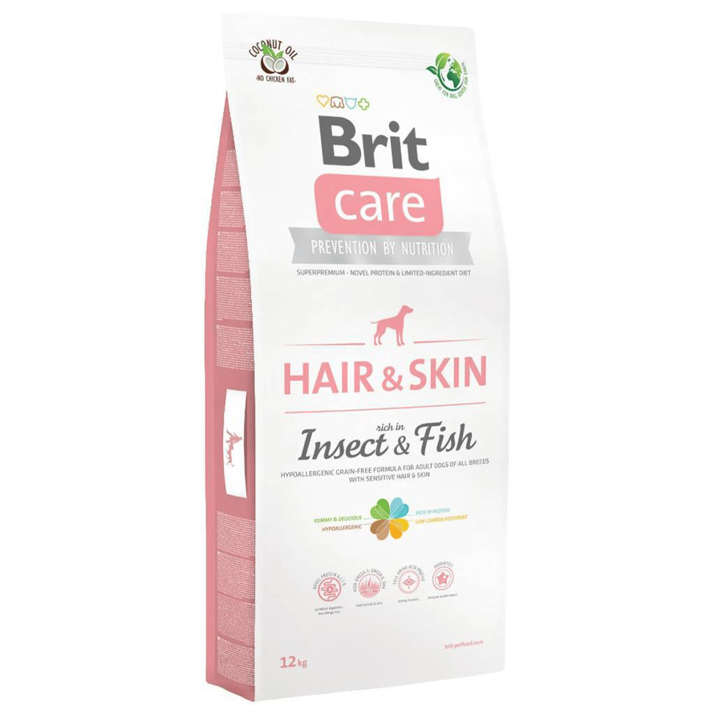 Brit Care Hair Skin Böcek ve Balıklı Yetişkin Köpek Maması 12 kgBrit Care