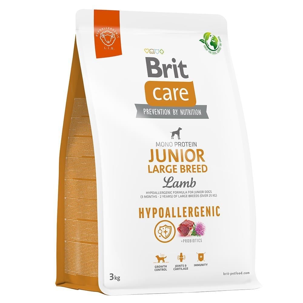 Brit Care Hypoallergenic Junior Large Bread Kuzulu Yavru Köpek Maması 3 kgBrit Care