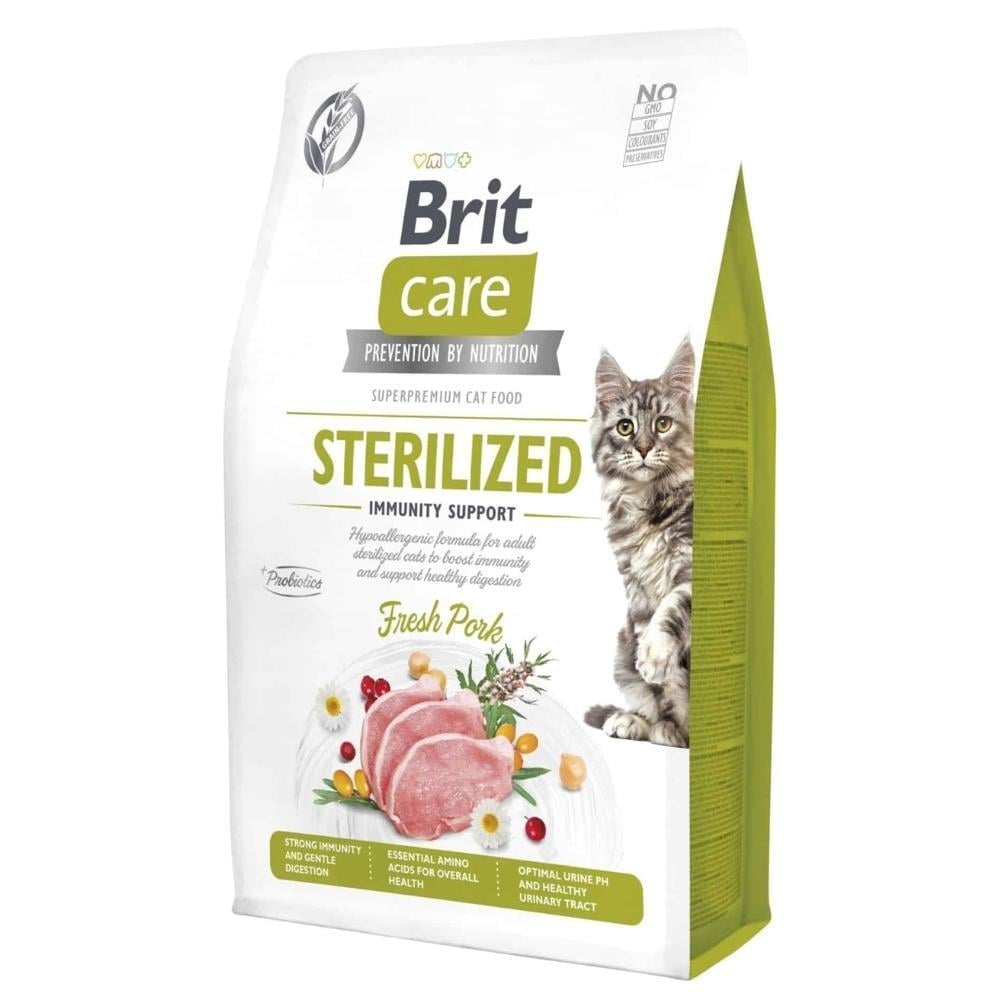 Brit Care Immunity Support Domuz Etli Tahılsız Kısırlaştırılmış Kedi Maması 2 kgBrit Care