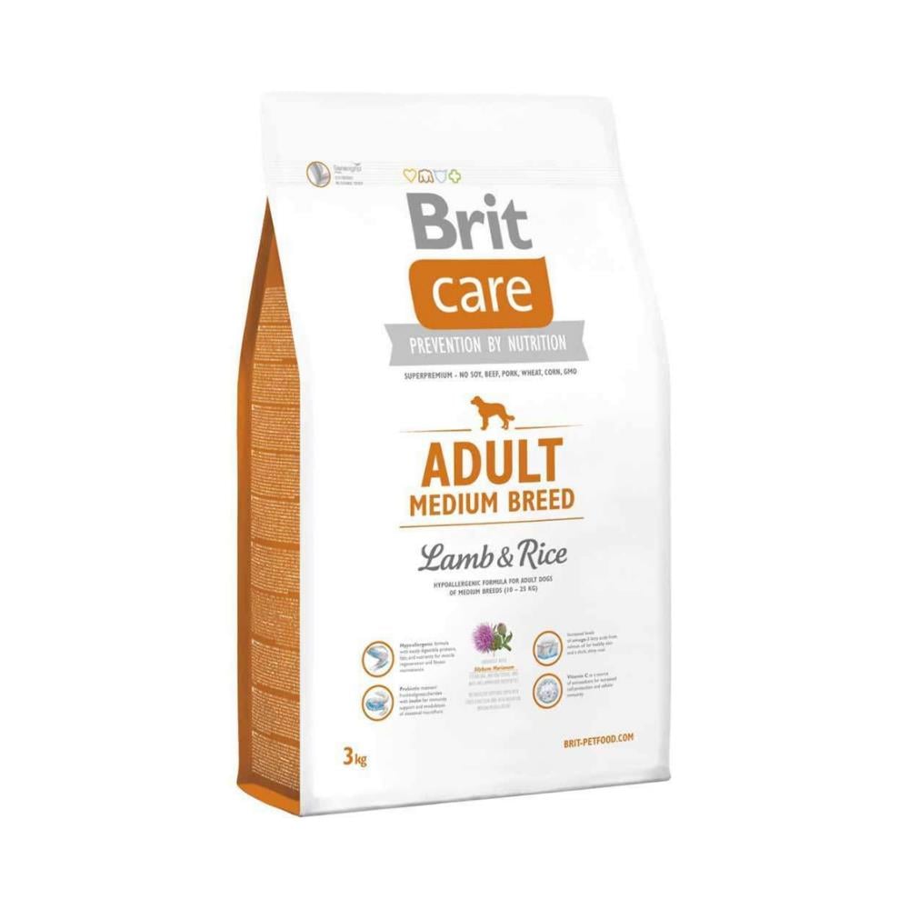 Brit Care Orta Irk Kuzu Etli Yetişkin Köpek Maması 3 kgBrit Care