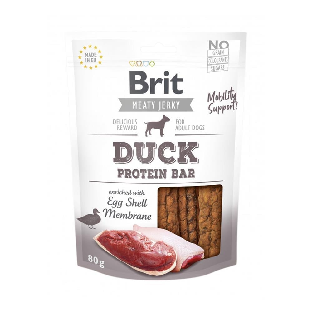 Brit Care Protein Bar Ördekli Yumurta Kabuğu Katkılı Köpek Ödülü 80 grBrit Care