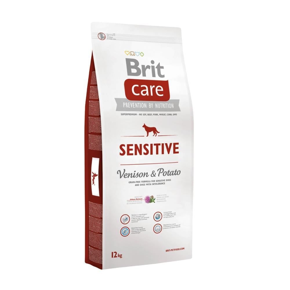 Brit Care Sensitive Tahılsız Hipoalerjenik Geyikli Köpek Maması 12 kgBrit Care