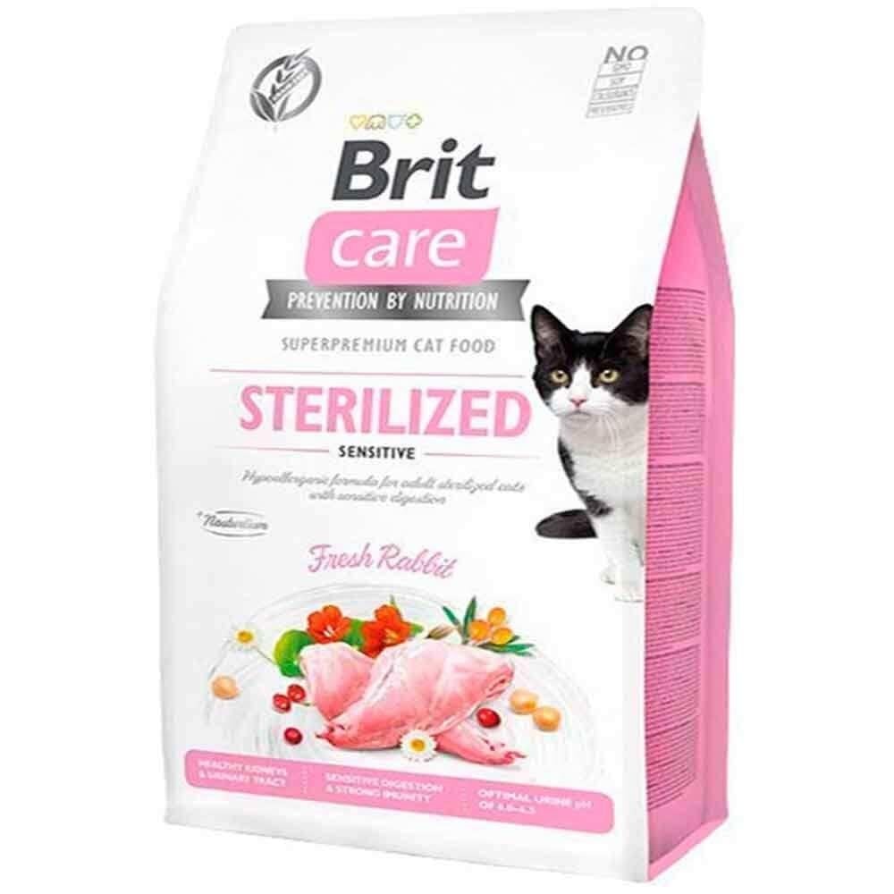 Brit Care Sindirim Sistemi Destekleyici Tavşanlı Kısırlaştırılmış Kedi Maması 7 kgBrit Care