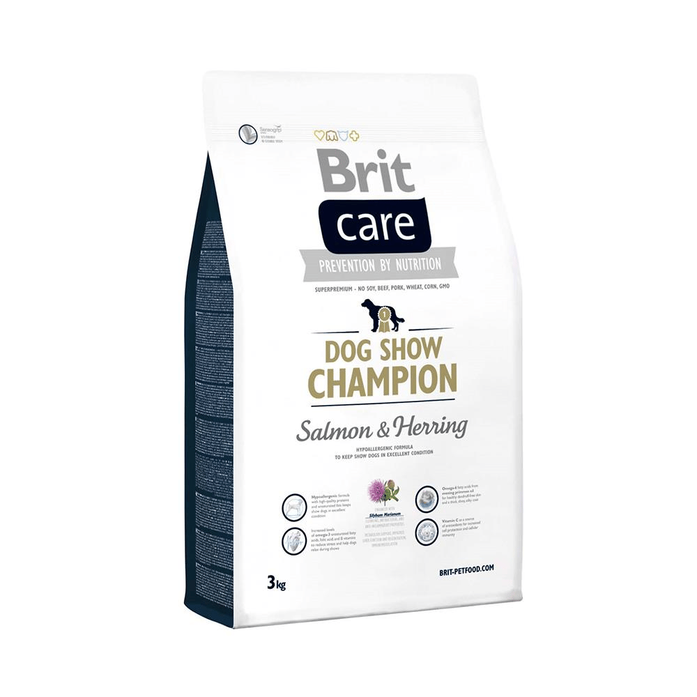 Brit Dog Show Champion Somon ve Pirinçli Yetişkin Köpek Maması 3 kgBrit Care
