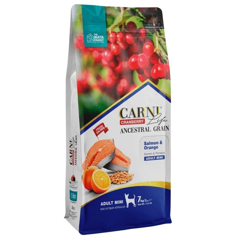 Carni Life Somonlu Portakallı Mini Irk Yetişkin Köpek Maması 7 kgCarni Life