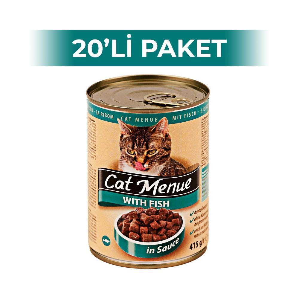 Cat Menue Balıklı Kedi Konserve Maması 415 gr 20 AdetCat Menue