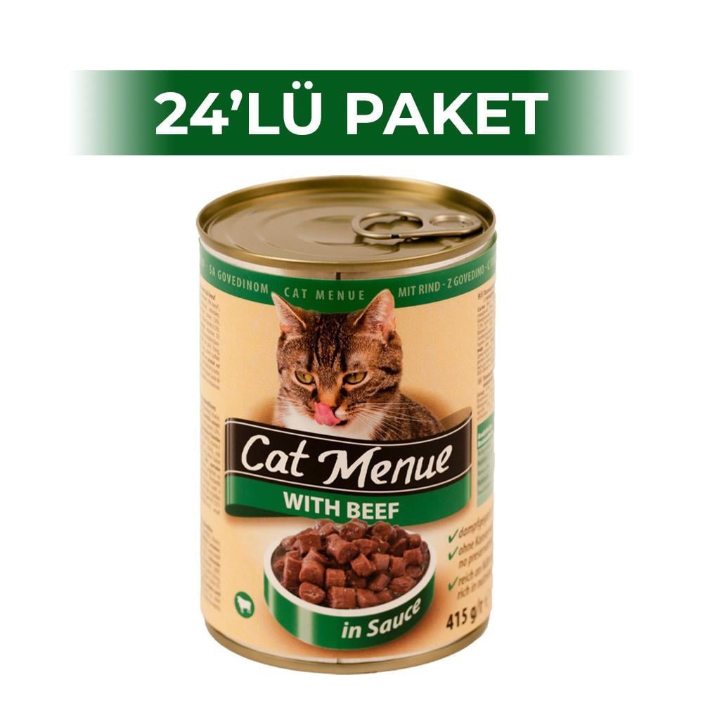 Cat Menue Biftekli Kedi Konservesi 415 gr 20 AdetCat Menue