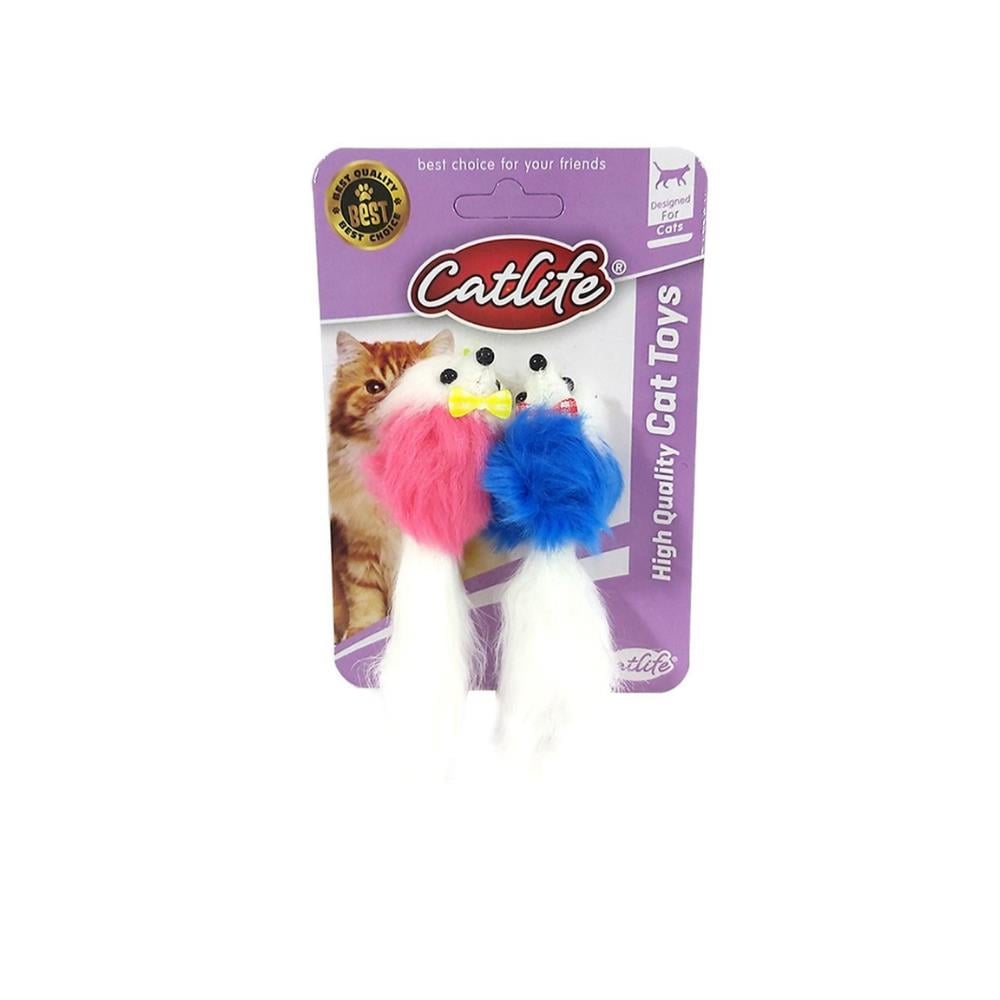 Catlife Kediler İçin Tüylü Fare Oyuncak 2'liCatlife