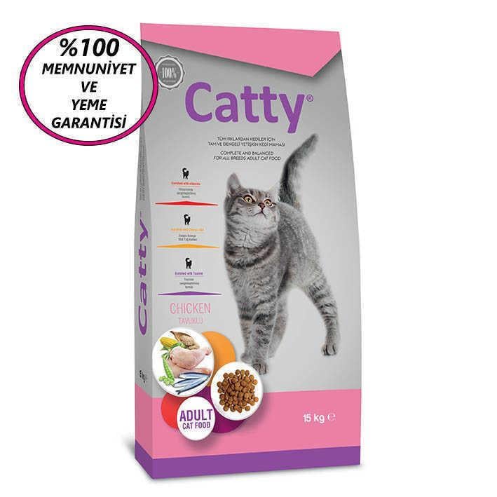 Catty Adult Chicken Tavuklu Yetişkin Kedi Maması 1kgCatty