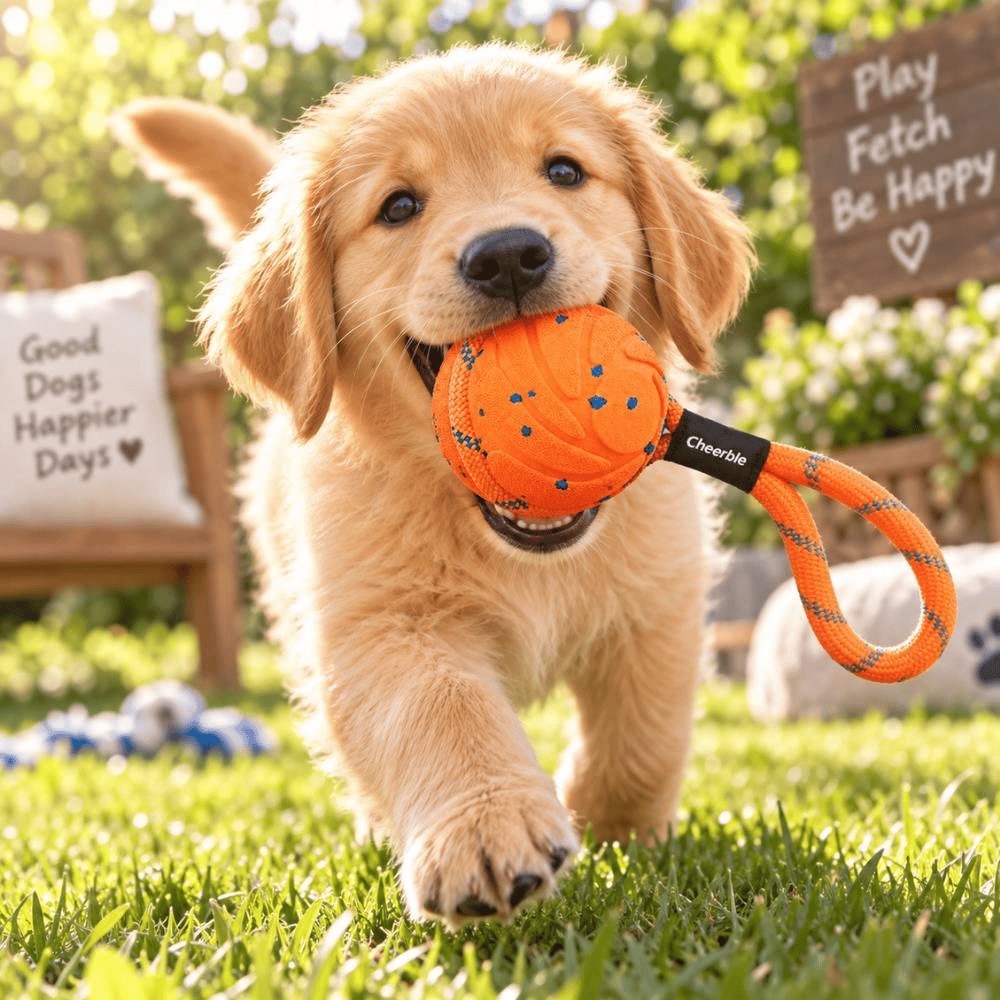 Cheerble Akıllı İnteraktif İpli Köpek Oyuncağı Turuncu 7 cmCheerble