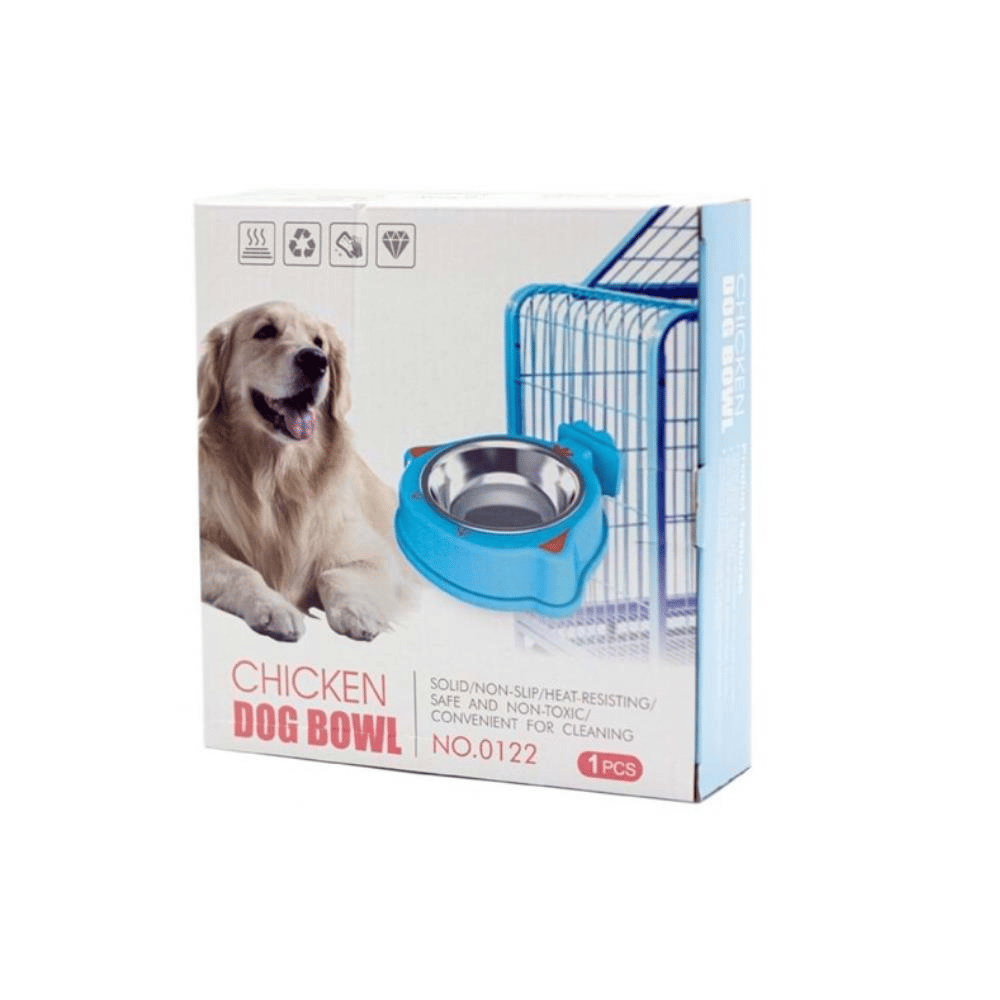 Chıcken Dog Bowl Takma Aparatlı Köpek Mama ve Su Kabı Diğer
