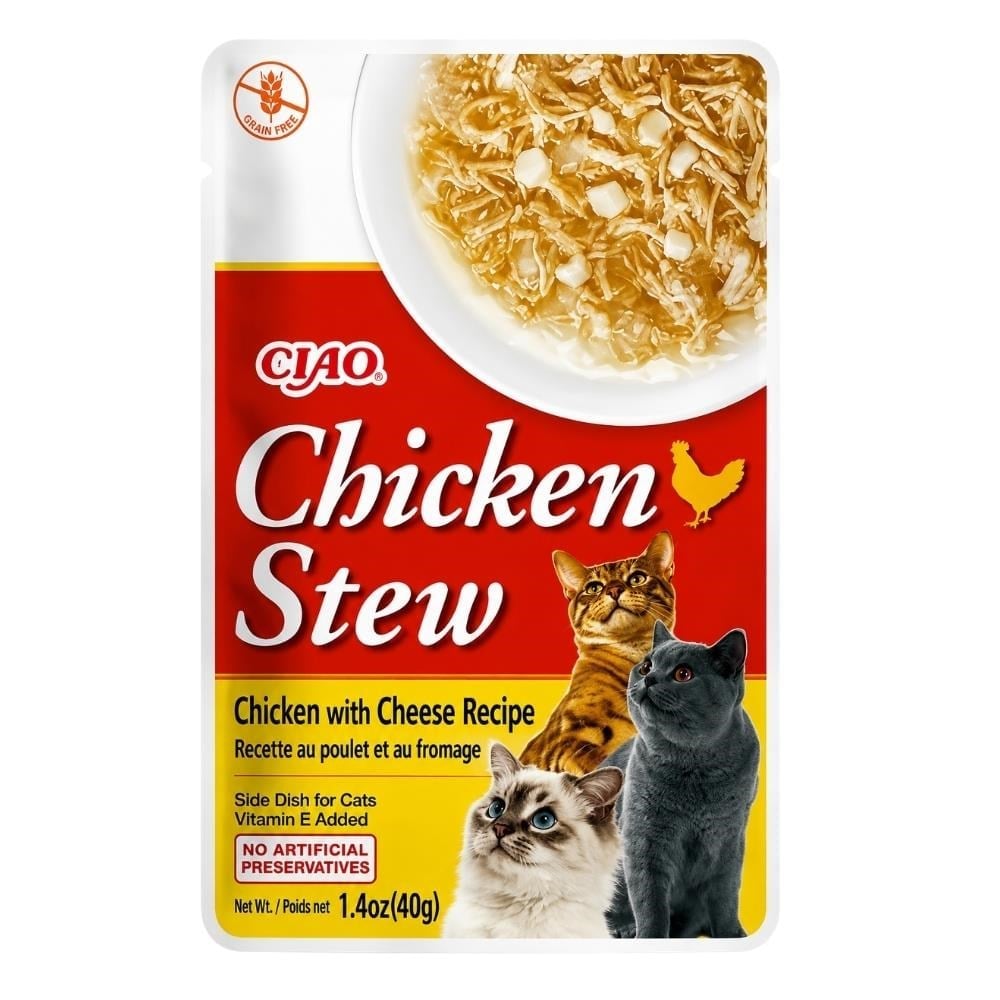 Ciao Chicken Stew Tavuk Güveç ve Peynirli Yaş Kedi Maması 40 grCiao