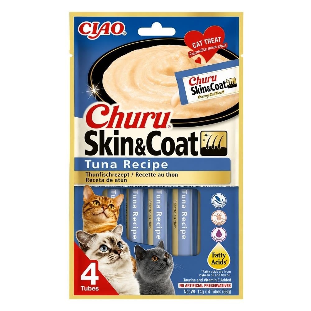 Ciao Churu Cream Skin & Coat Ton Balıklı Kedi Kreması 4x14 grCiao