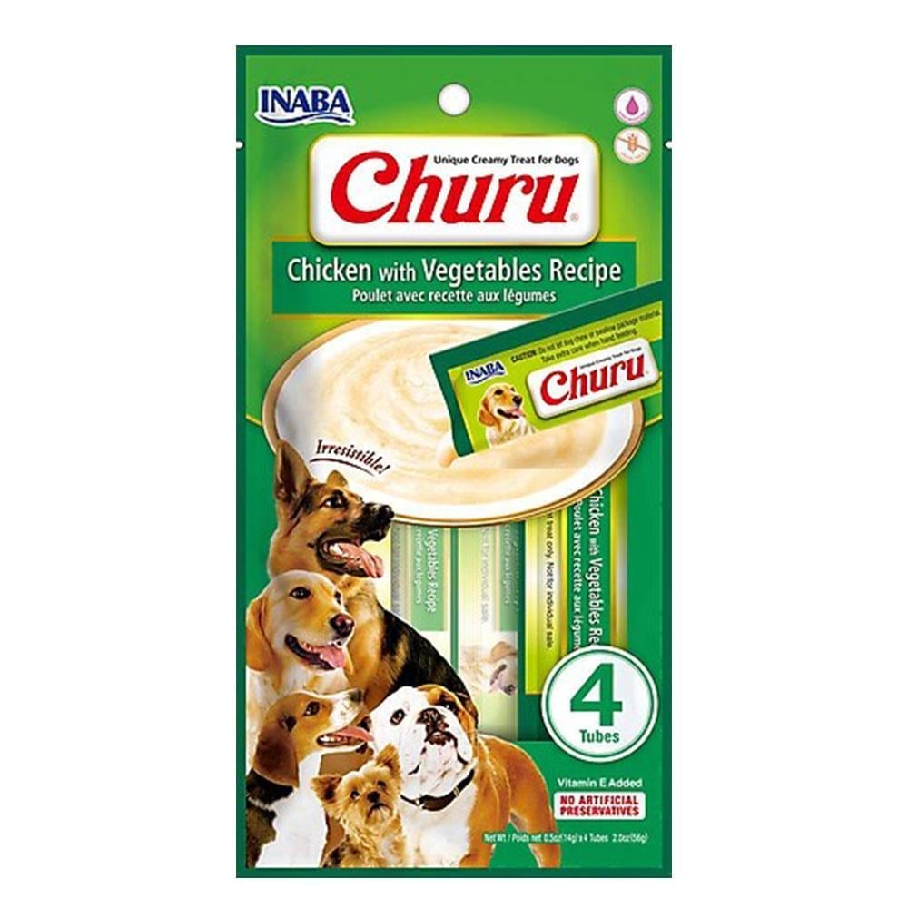 Ciao Churu Sebzeli ve Tavuklu Tamamlayıcı Köpek Ödül Maması 4x14 grCiao