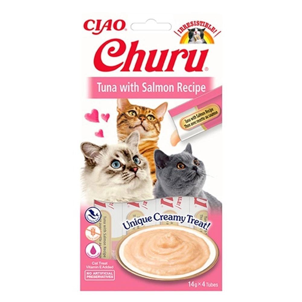 Ciao Churu Ton Balıklı ve Somonlu Kedi Ödül Kreması 4x14 grCiao