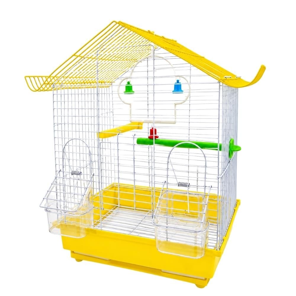 Çift Kapılı Muhabbet Kuşu Kafesi 29x22x37 cmHas