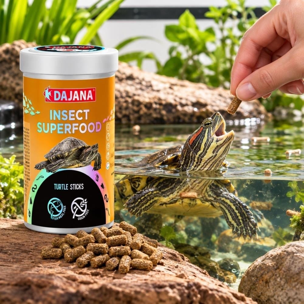 Dajana Insect Superfood Turtle Sticks Böcek Proteinli Su Kaplumbağası Yemi 250 ml 75 grDAJANA