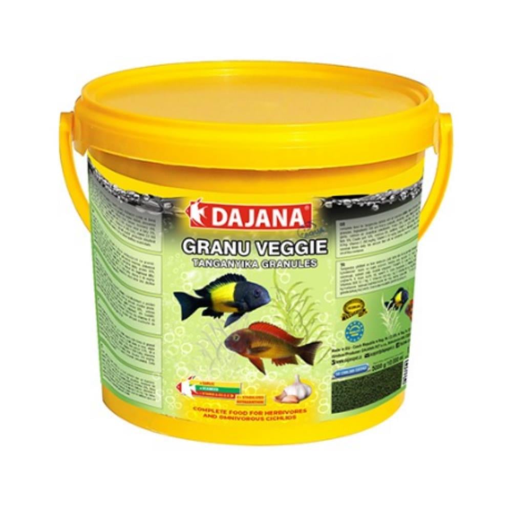 Dajana Sarımsaklı Balık Yemi Granu Veggie Garlic Kova 10 l 5 kgDAJANA