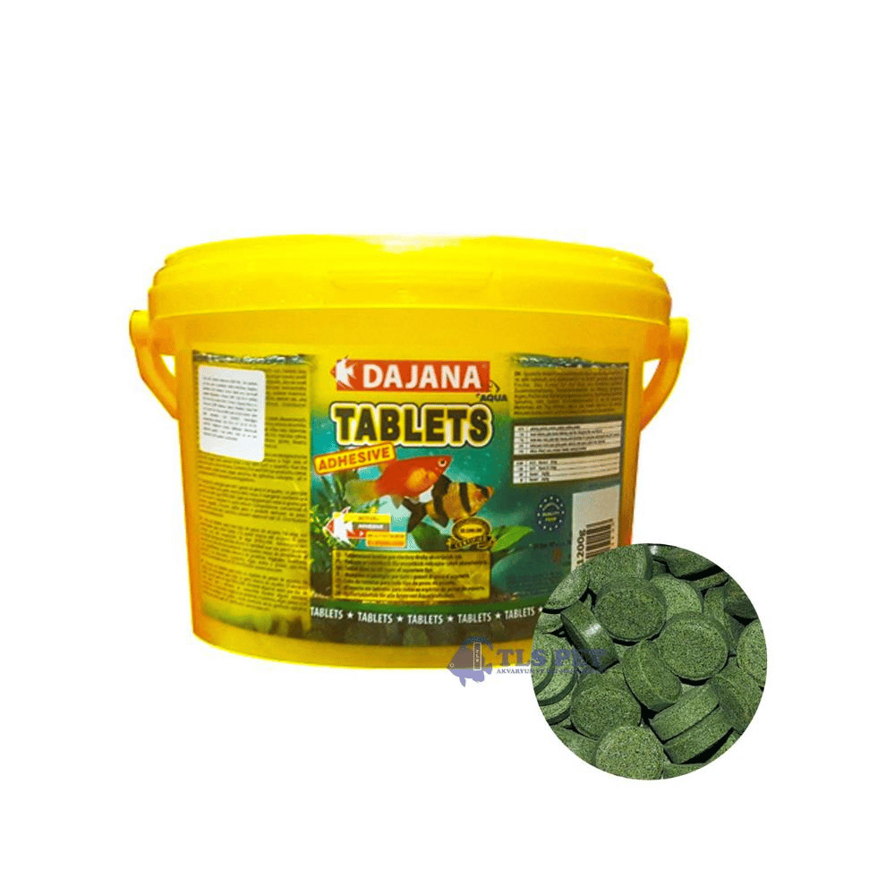 Dajana Tablets Adhevise Cama Yapışan Tablet Balık Yemi 3000 ml 1200 grDAJANA