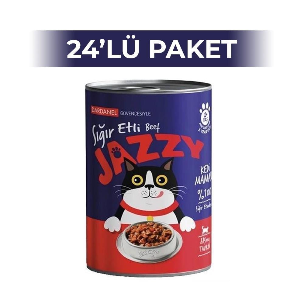 Dardanel Jazzy Sığır Etli Kedi Konservesi 400 gr 24 AdetDardanel Jazzy