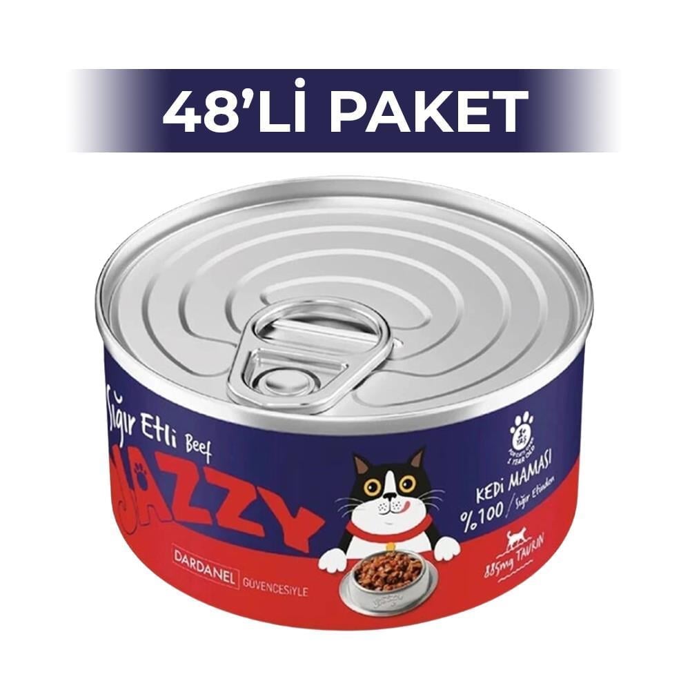 Dardanel Jazzy Sığır Etli Kedi Konservesi 95 gr 48 AdetDardanel Jazzy