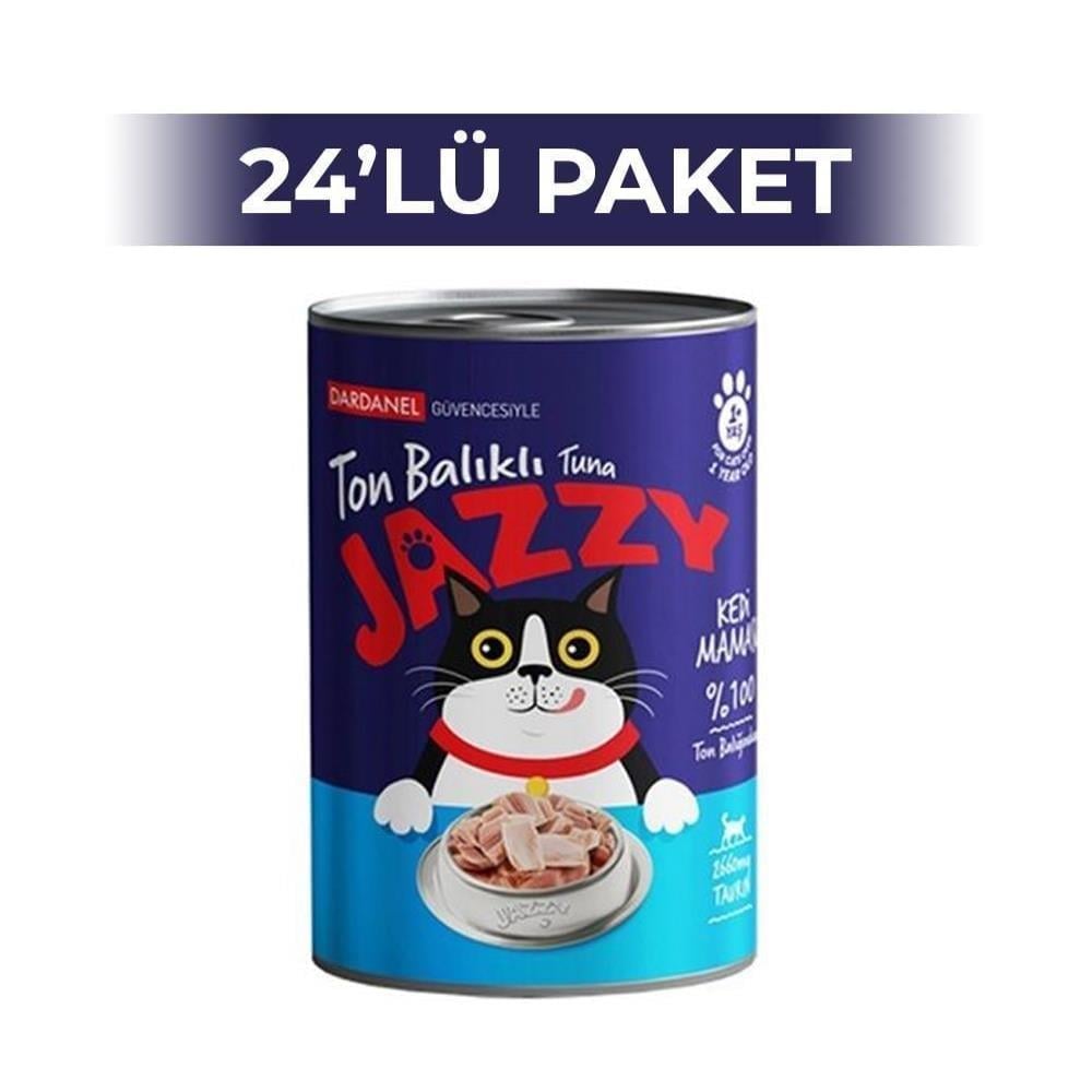 Dardanel Jazzy Ton Balıklı Kedi Konservesi 400 gr 24 AdetDardanel Jazzy
