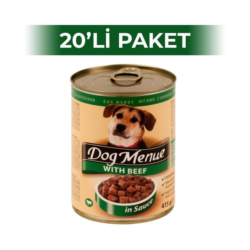 Dog Menue Biftekli Konserve Köpek Maması 415 gr 20 AdetDog Menue