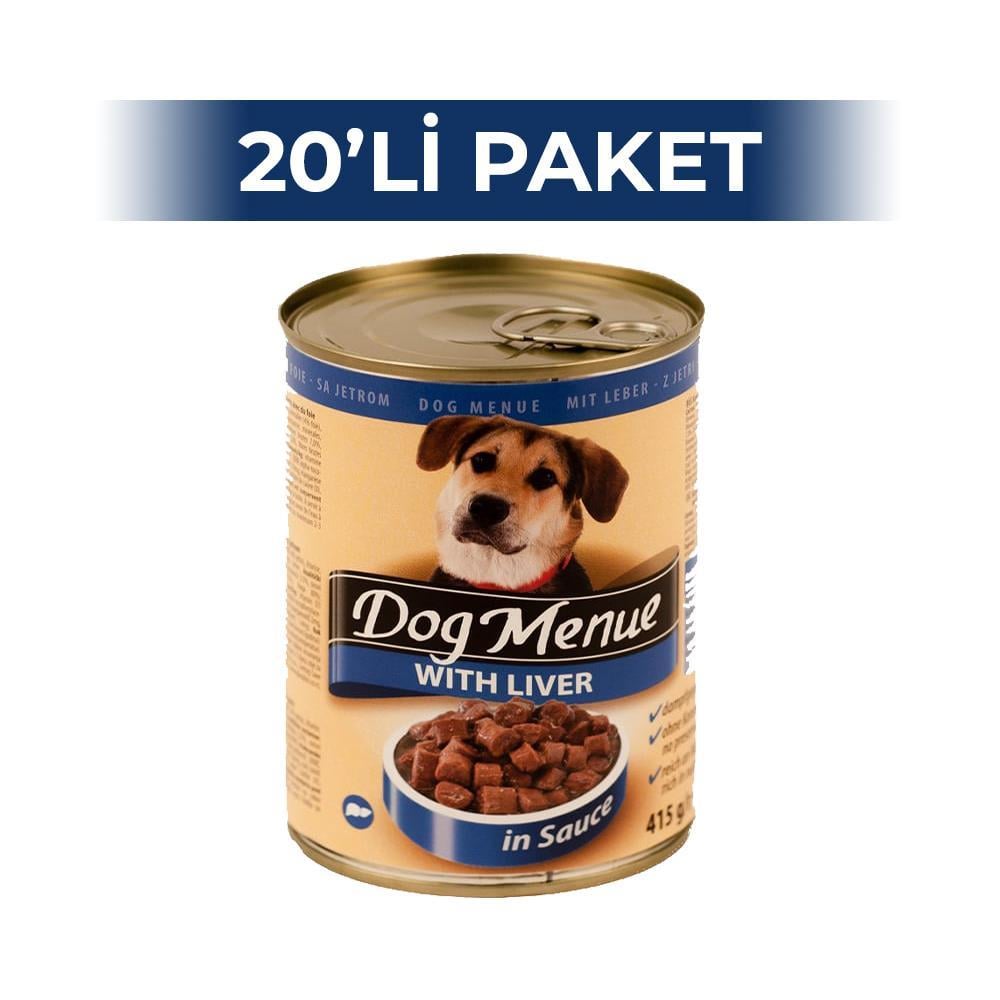 Dog Menue Ciğerli Köpek Konservesi 415 gr 20 AdetDog Menue