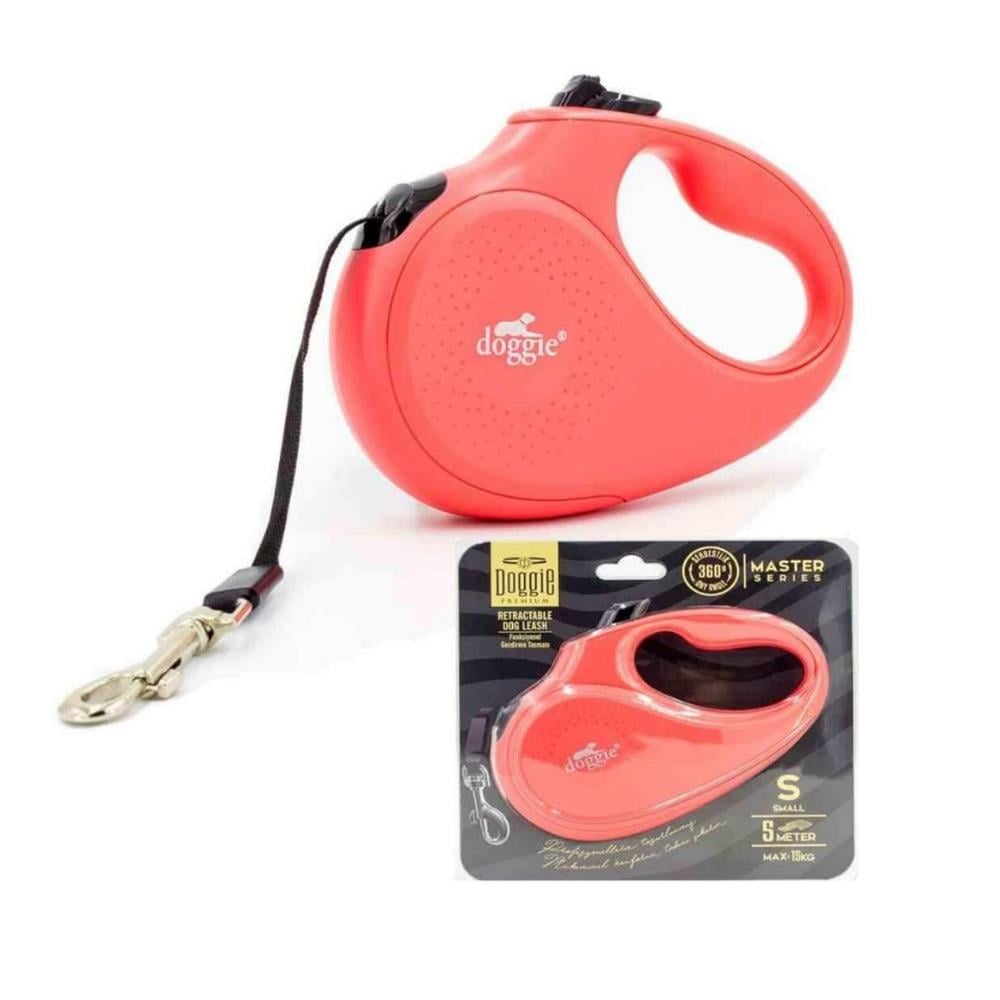 Doggie Otomatik Köpek Tasması Master S 15 Kg 5M PembeDoggie