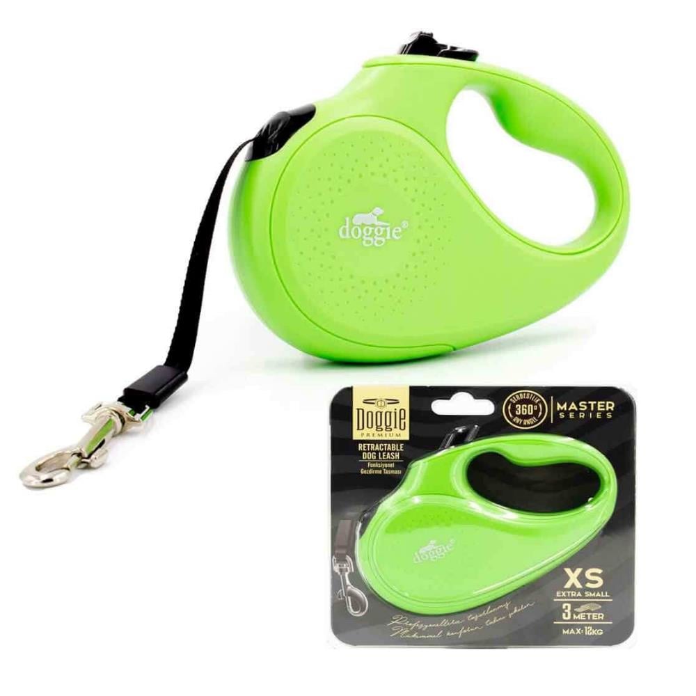 Doggie Otomatik Köpek Tasması Master XS 12 Kg 3M YeşilDoggie
