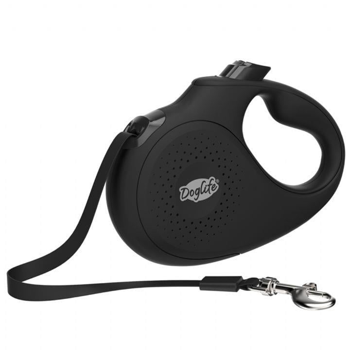 Doglife Easy Otomatik Gezdirme Tasması 5 m 25 kg Siyah MDoglife