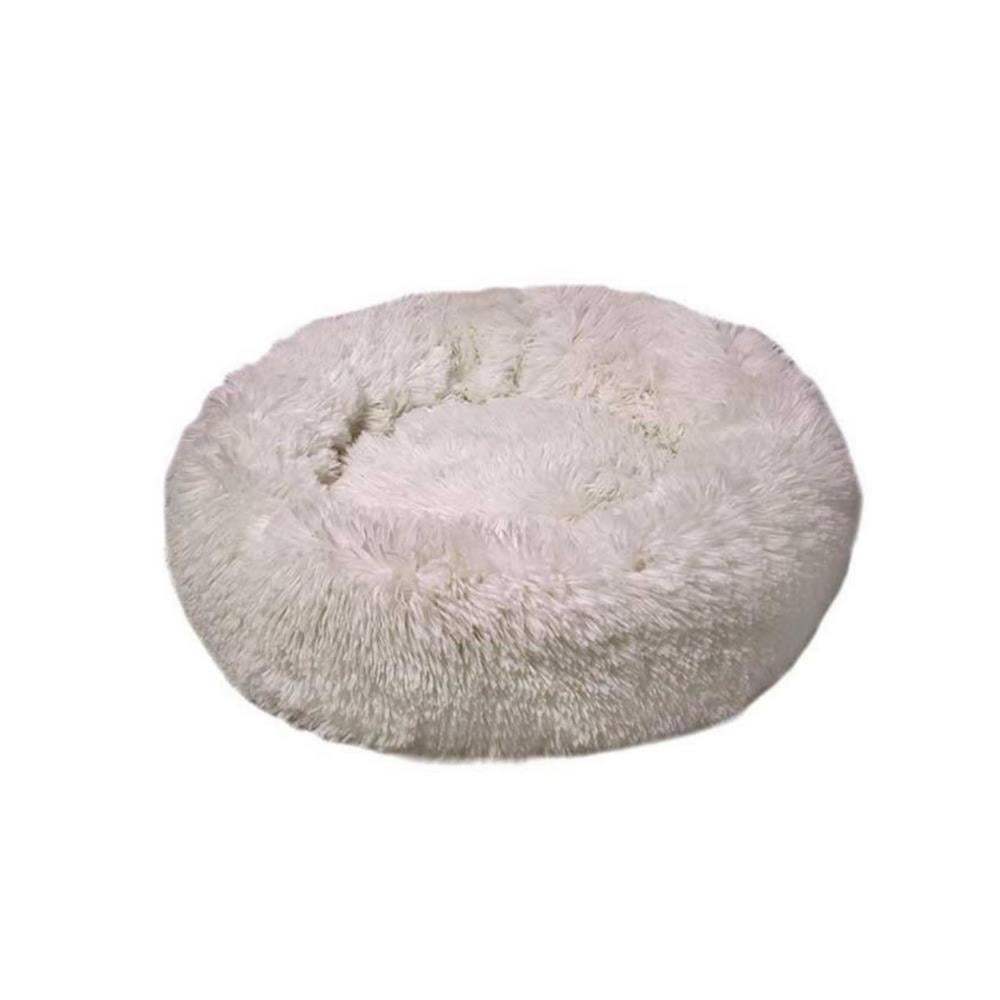 Dubex Ponchik Peluş Yuvarlak Yatak Beyaz XlargeDubex