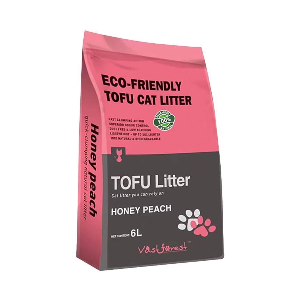 Dubex Tofu Şeftali Kokulu Topaklanan Organik Kedi Kumu 6 ltDubex