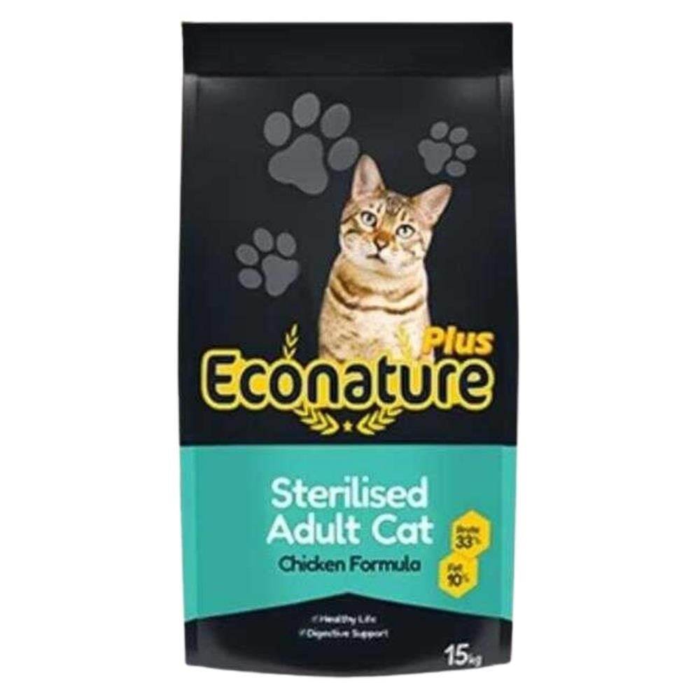Econature Plus Tavuklu Kısırlaştırılmış Kedi Maması 15 kgECONATURE