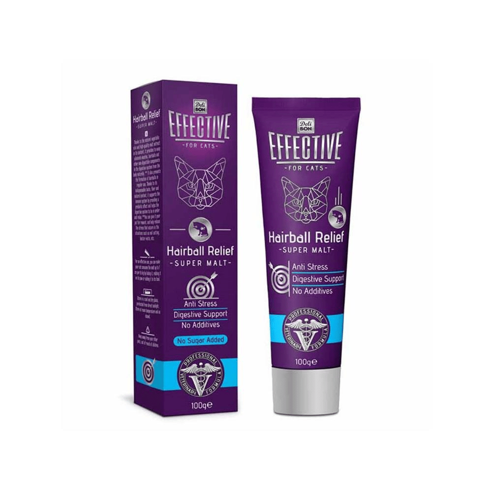 Effective Hairball Relief Super Kedi Tüy Yumak Engelleyici Malt 100 grDiğer