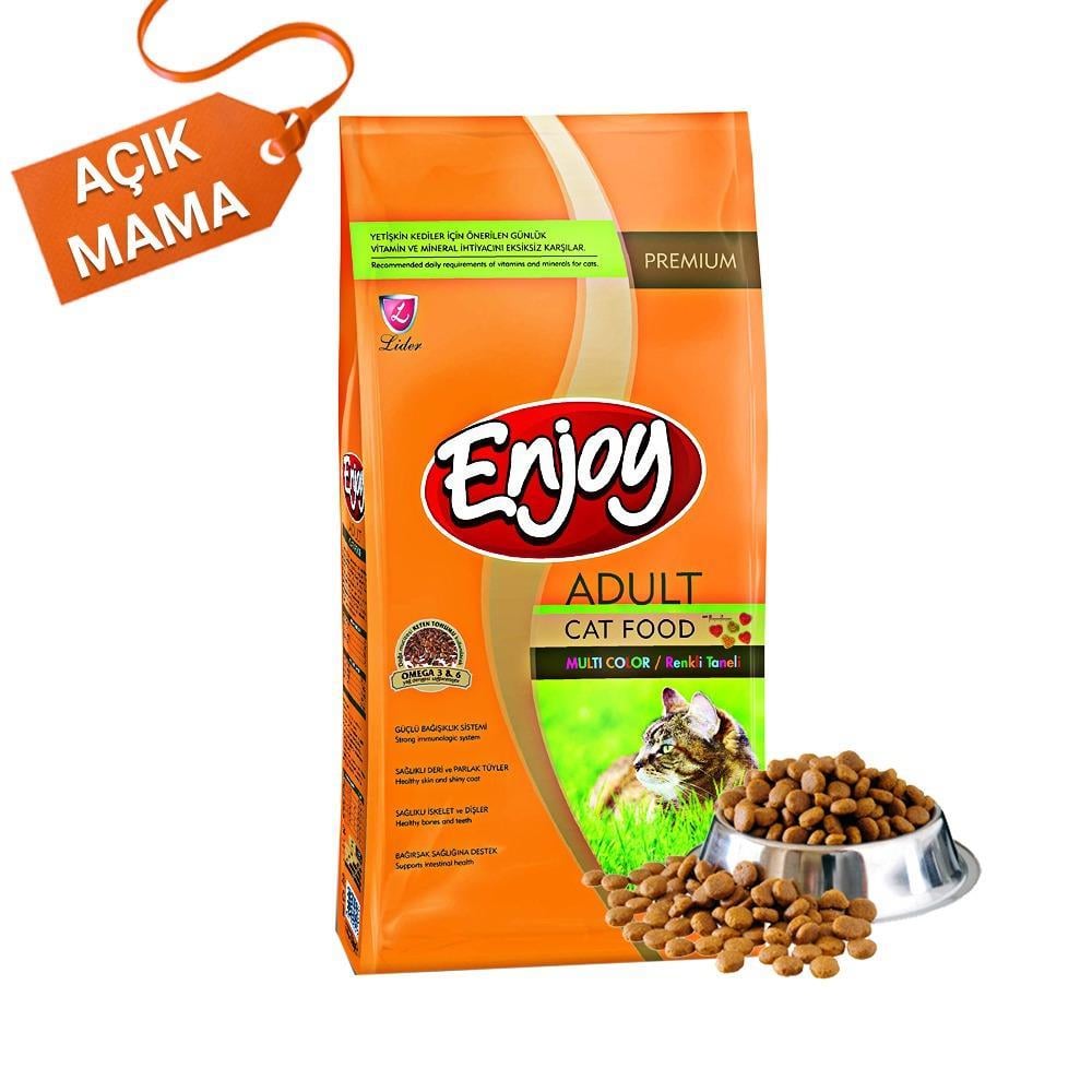 Enjoy Multi Colour Tavuklu Kedi Maması 6 kg Açık MamaEnjoy