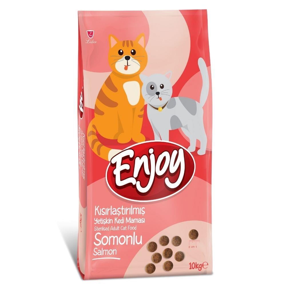 Enjoy Somonlu Kısırlaştırılmış Kedi Maması 10 kgEnjoy