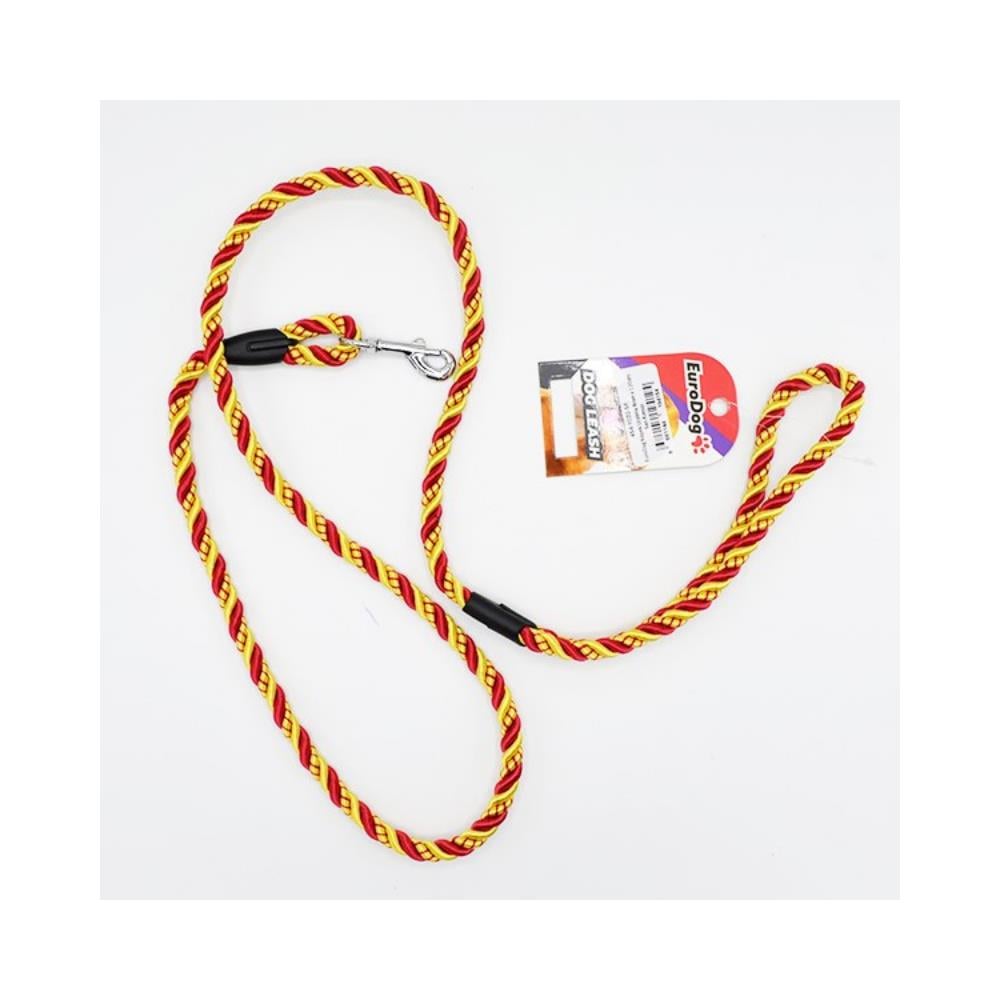 EuroDog Köpek Uzatma 8mmx120cm Sarı KırmızıEURODOG
