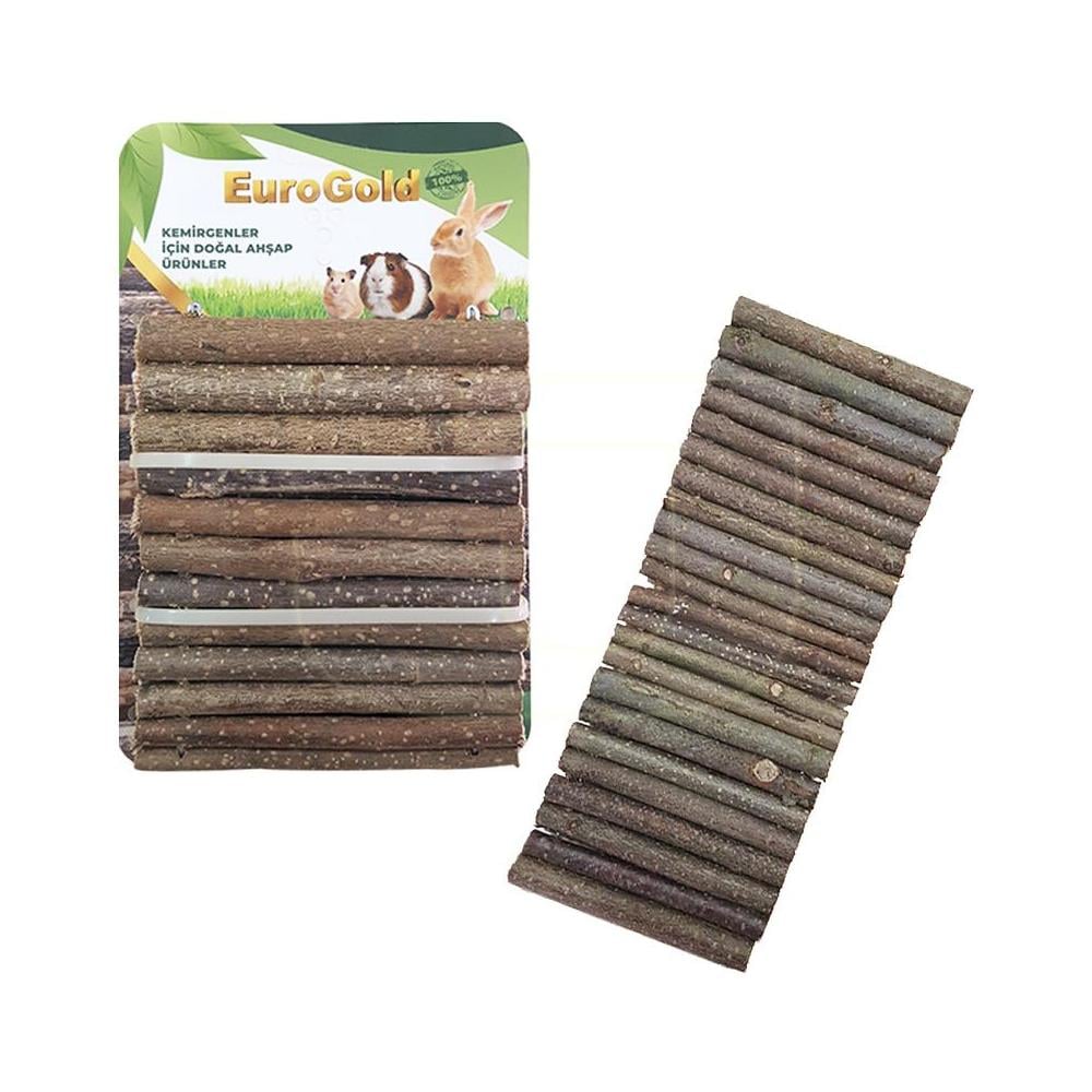 EuroGold Doğal Ahşap Kemirgen Oyuncağı Tünel 12x30 cmEuroGold