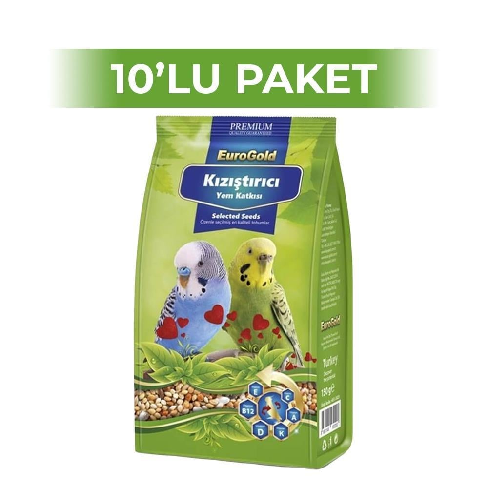EuroGold Kızıştırıcı Kuş Yemi Katkısı 150 gr x 10 AdetEuroGold