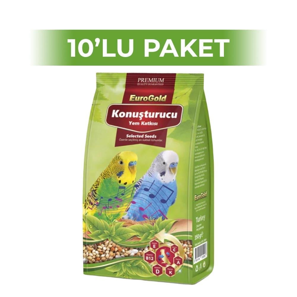 EuroGold Konuşturucu Kuş Yemi Katkısı 150 gr x 10 AdetEuroGold